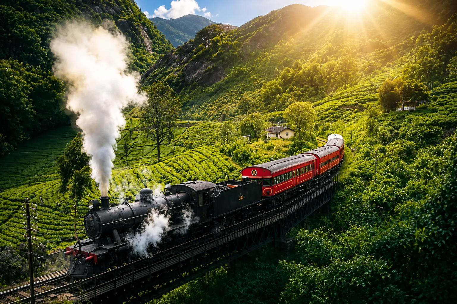 Sri Lanka tea trails train journey